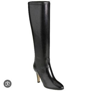 Cole Haan Markesa stretch top, pull on, Brown Leather Boots Size 8